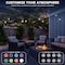 Luxrite 24FT LED RGBW Outdoor String Light Remote Control Color Changing 12 Edison S14 Bulbs IP65 LR40035-1PK - alternate 2